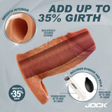Silicone Penis Enhancer w/ Ball Strap - Medium