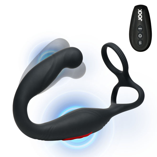 Axis Gyrating Prostate Vibrator with C-Ring