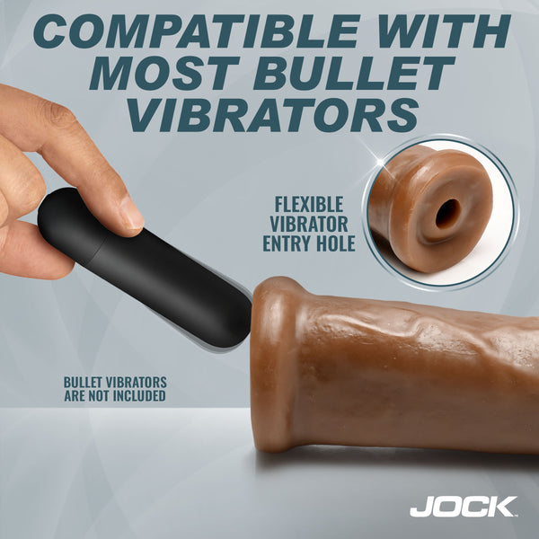 8" Dildo No Balls Chocolate