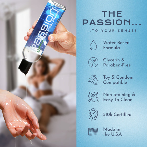 Passion Natural Water-Based Lubricant - 8 oz