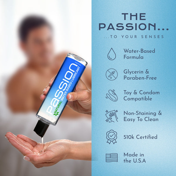 Passion Natural Water-Based Lubricant - 10 oz