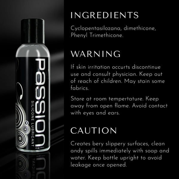 Passion Premium Silicone Lubricant - 4 oz