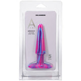 A - Play Groovy 5 in. Silicone Anal Plug Berry - Royal Sins