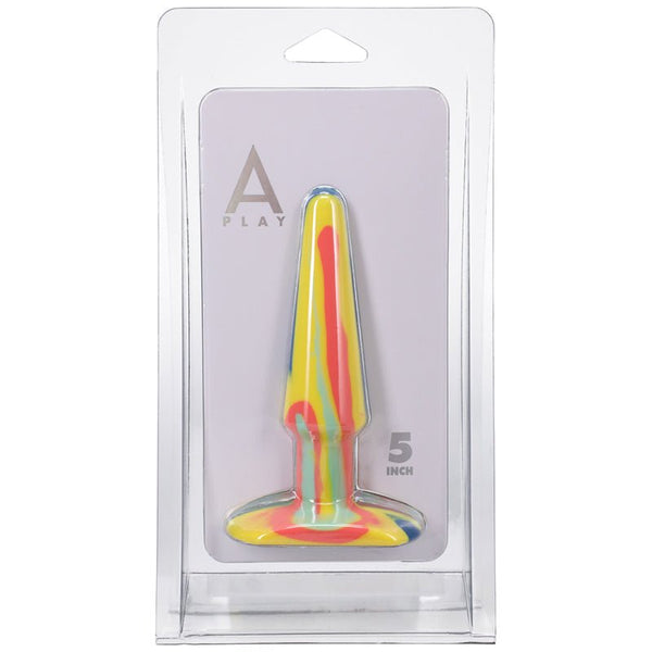 A - Play Groovy 5 in. Silicone Anal Plug Sunrise - Royal Sins