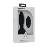 A - Play Thrust Experienced Rechargeable Silicone Anal Plug with Remote Black - Royal Sins