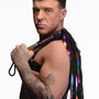 Rainbow Leather Flogger