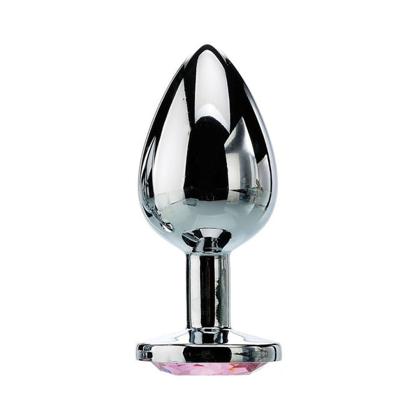 A&amp;E Pink Gem Anal Plug Large - Royal Sins