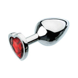 A&E Red Hearts Gem Anal Plug Medium - Royal Sins