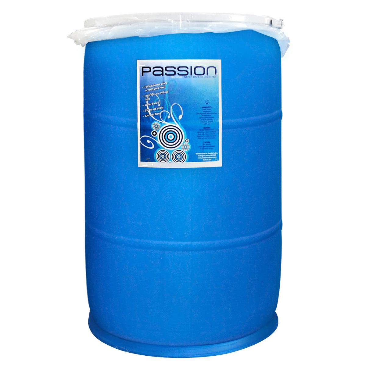 Passion Natural Water-Based Lubricant- 55 Gallon Drum