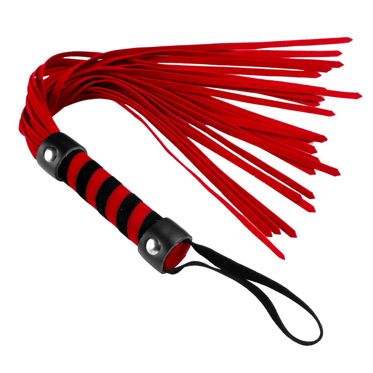 Short Vegan Leather Flogger - Red