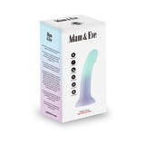 Adam & Eve Ombre Curve Liquid Silicone Dildo - Royal Sins