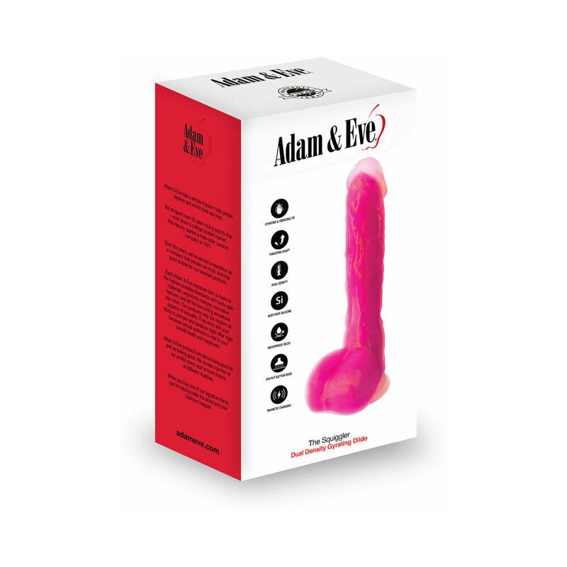 Adam & Eve The Squiggler Dual Density Gyrating Dildo - Royal Sins