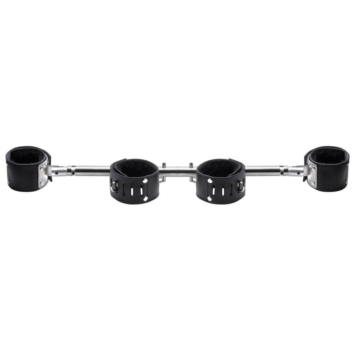 Adjustable Swiveling Spreader Bar with Leather Cuffs - Royal Sins