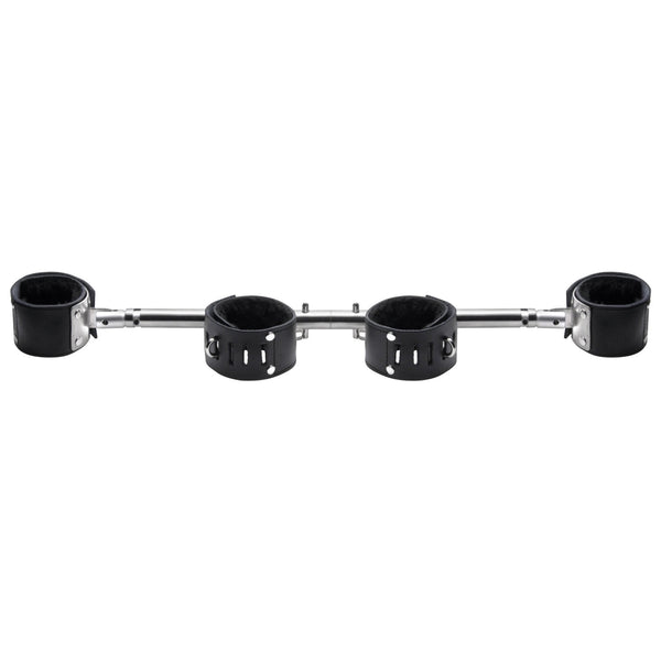 Adjustable Swiveling Spreader Bar with Leather Cuffs - Royal Sins