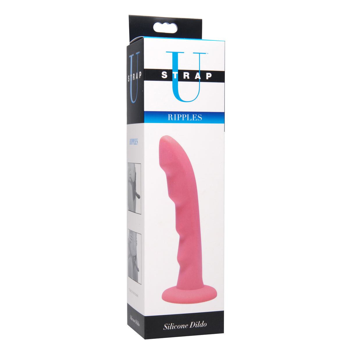 Ripples Silicone Strap On Harness Dildo- Pink