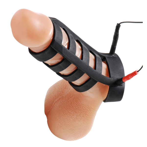 Power Cage Silicone E-Stim Cock and Ball Sheath