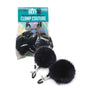 AF Sexy Nipple Clamps Black Puff Balls - Royal Sins