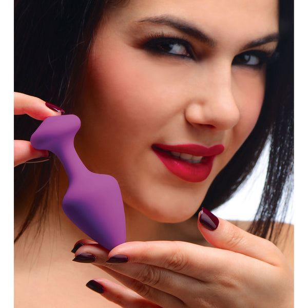 Purple Pleasures 3 Piece Silicone Anal Plugs