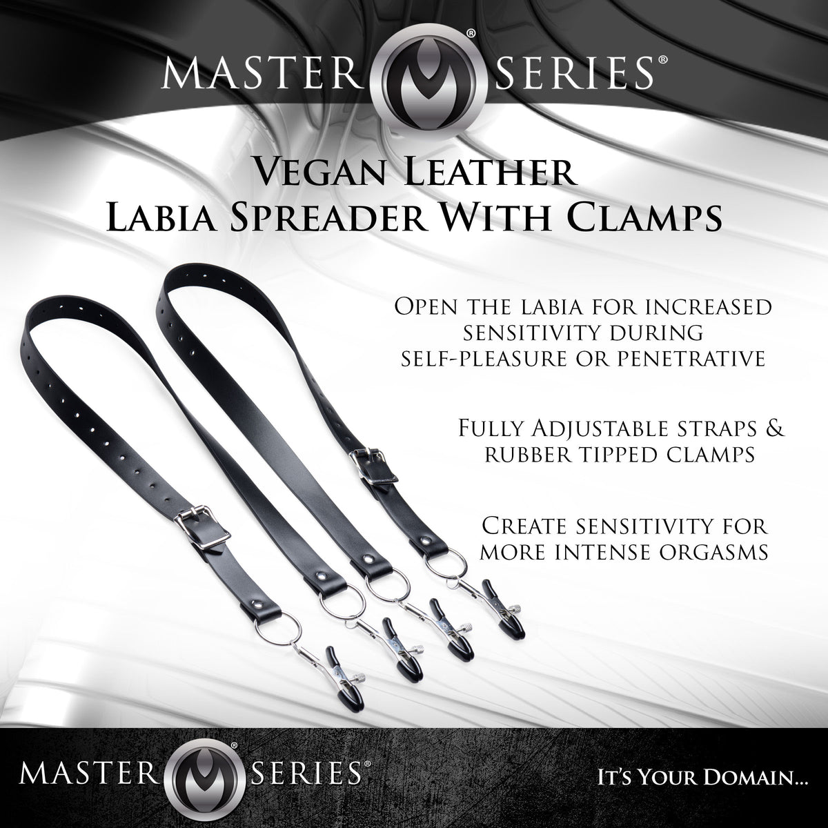 Spread Labia Spreader Straps with Clamps