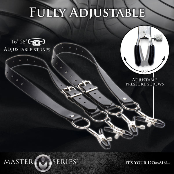 Spread Labia Spreader Straps with Clamps