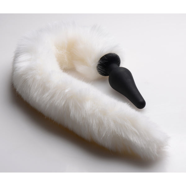 White Fox Tail Anal Plug and Ears Set