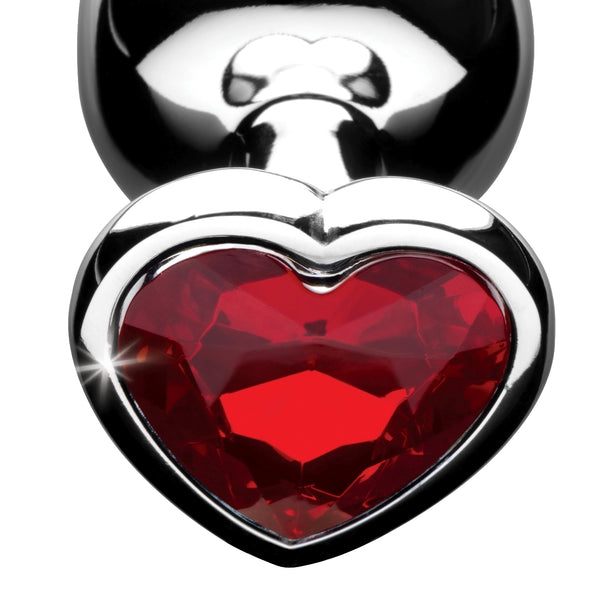 Red Heart Gem Anal Plug- Small