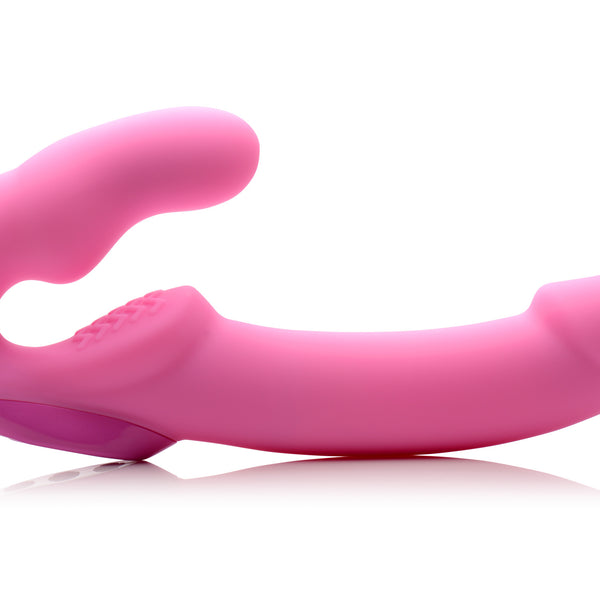 Urge Silicone Strapless Strap On With Remote- Pink