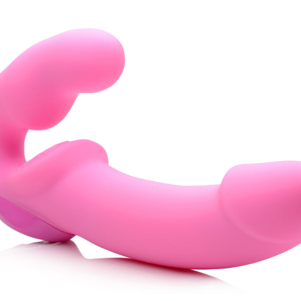 Urge Silicone Strapless Strap On With Remote- Pink