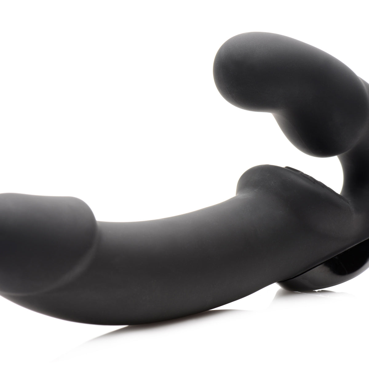 Urge Silicone Strapless Strap On With Remote- Black