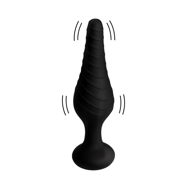 Silicone Vibrating Anal Plug With Remote Control