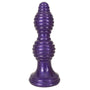 The Queen Ribbed Anal Plug * Purple
