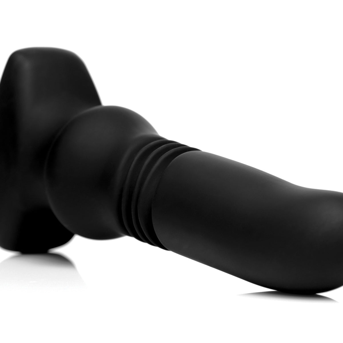 Silicone Vibrating and Thrusting Plug with Remote Control