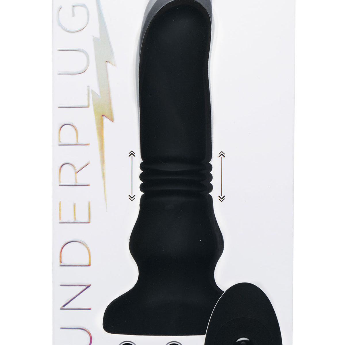 Silicone Vibrating and Thrusting Plug with Remote Control