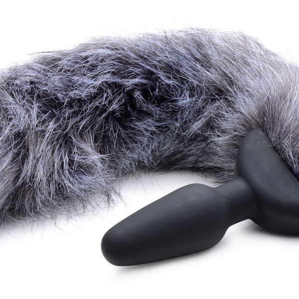 Remote Control Vibrating Fox Tail Anal Plug