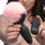 Remote Control Vibrating Pink Bunny Tail Anal Plug