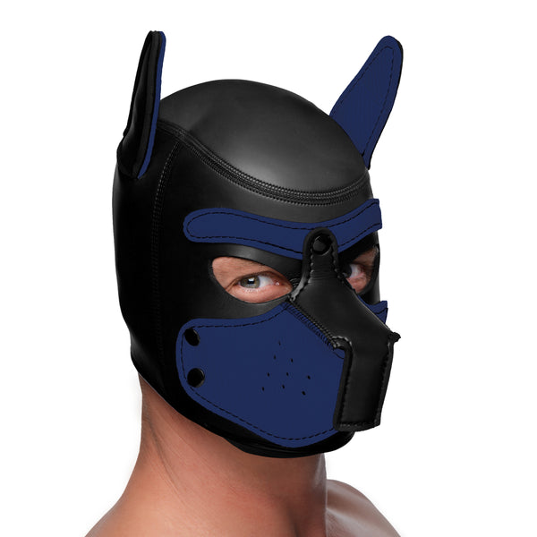 Spike Neoprene Puppy Hood - Blue