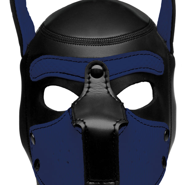 Spike Neoprene Puppy Hood - Blue