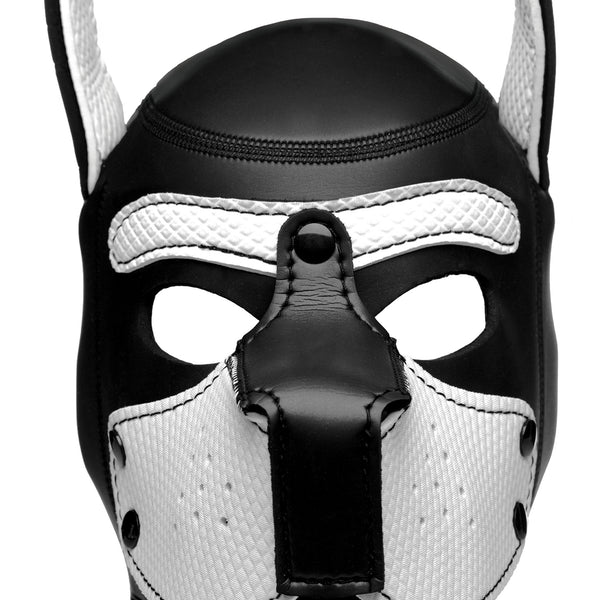 Spike Neoprene Puppy Hood - White