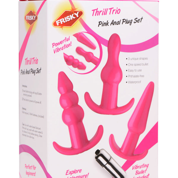 Thrill Trio Anal Plug Set - Pink