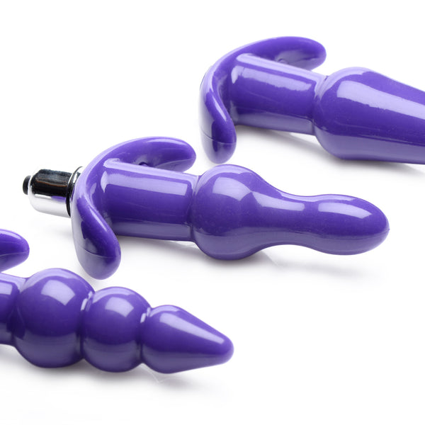 Thrill Trio Anal Plug Set - Purple