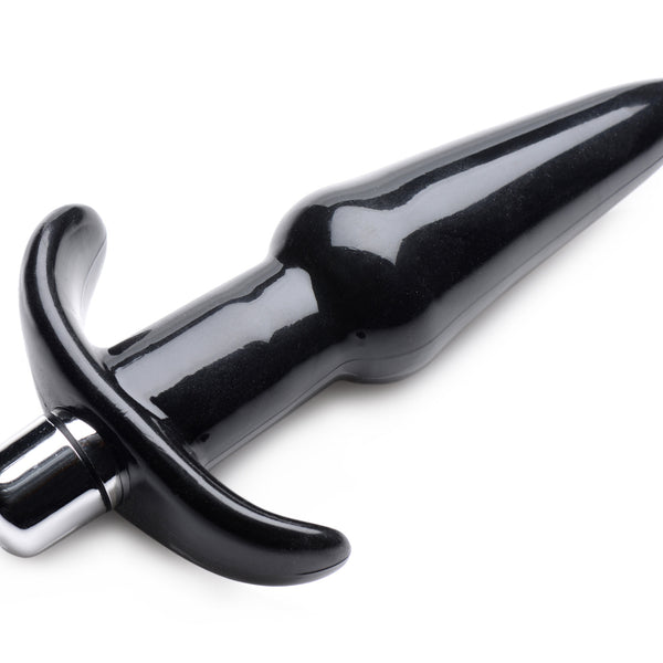 Smooth Vibrating Anal Plug - Black