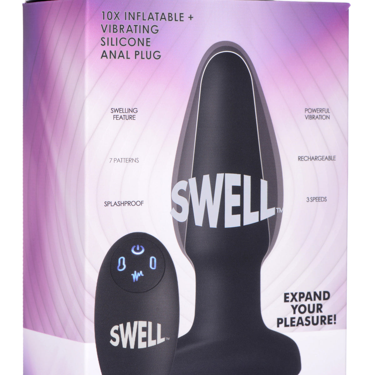 Worlds First Remote Control Inflatable 10X Vibrating Silicone Anal Plug