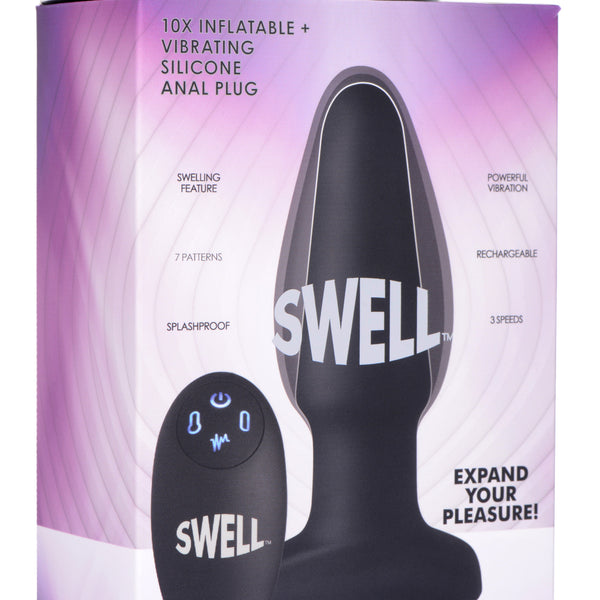 Worlds First Remote Control Inflatable 10X Vibrating Silicone Anal Plug