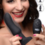 Worlds First Remote Control Inflatable 10X Vibrating Curved Silicone Anal Plug