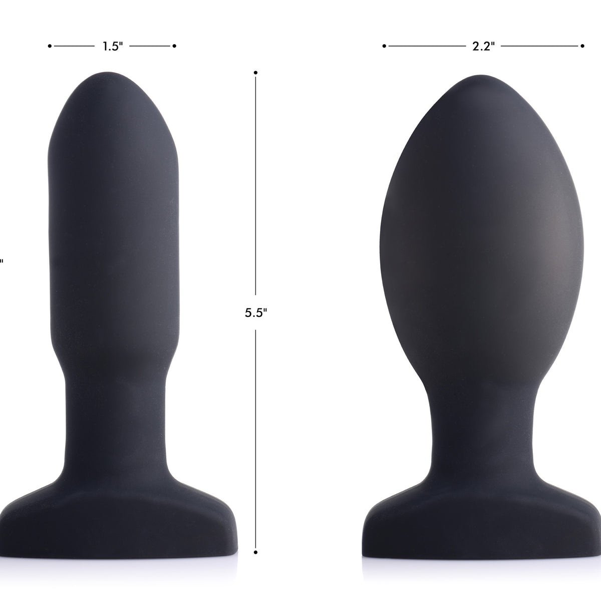 Worlds First Remote Control Inflatable 10X Vibrating Missile Silicone Anal Plug