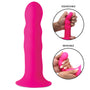 Squeezable Wavy Dildo - Pink