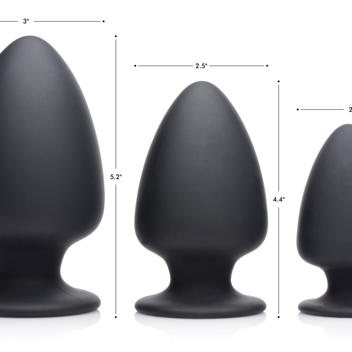 Squeezable Silicone Anal Plug - Large