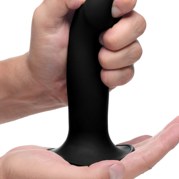 Squeezable Phallic Dildo - Black