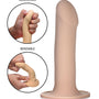 Squeezable Phallic Dildo - Beige