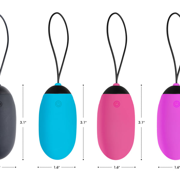 XL Silicone Vibrating Egg - Purple